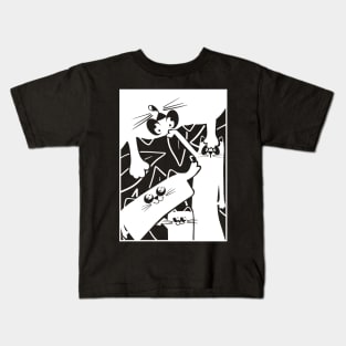 Abstract Cats for Dark T-Shirt Lovers Kids T-Shirt